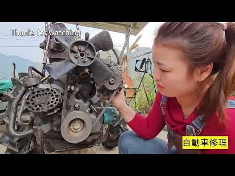 Genius Girl. Utilizing and renovating 50-year-old rusty cars. Young Girl's Automotive Technology