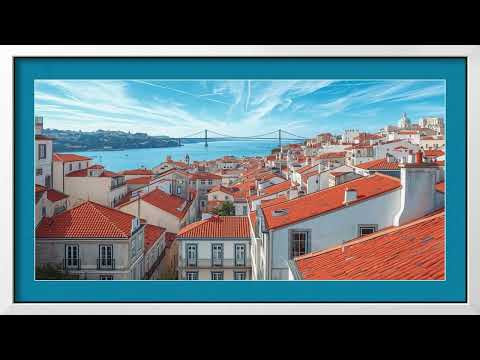 TV Art Gallery Loop |  Lisbon rooftops by Maluda | 3 Hours of Relaxing Background