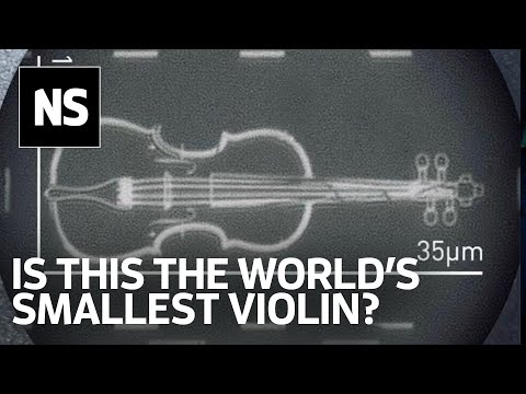 How scientists created the world's smallest violin