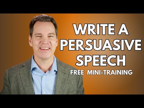 How to Write a Persuasive Speech
