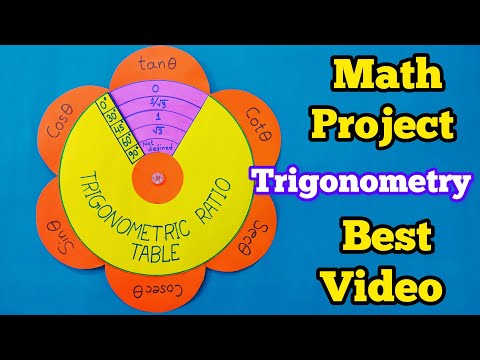 #Maths Working model#Trigonometric Ratio table#Trigonometric ratio model#mathsproject#project👍