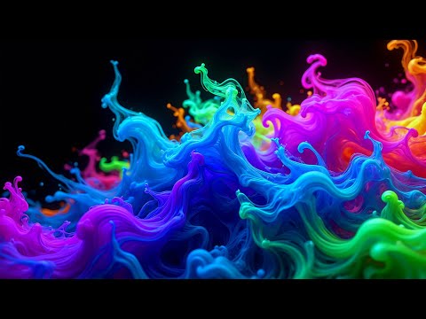 ✨ TV SCREENSAVER Deciphering Abstract Flow 4K | Satisfying Liquid Code Background No Sound ✨