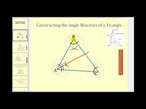 Constructing the Angle Bisectors of a Triangle