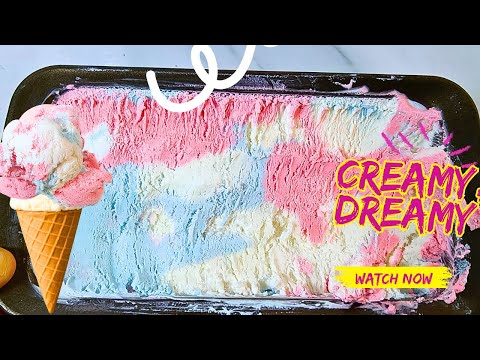 Creamy Ice Cream Recipe l Easy Homemade Vanilla Ice Cream Recipe l Layered Vanilla lce Cream.