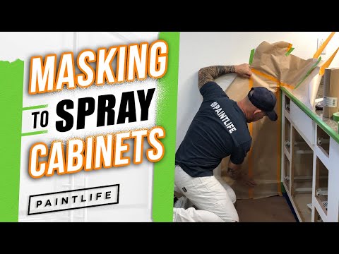 Masking Tips To Spray Kitchen Cabinets