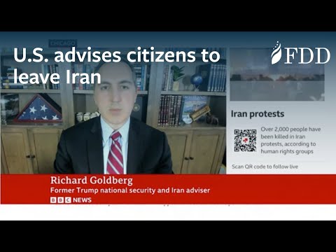 Richard Goldberg on the US advising people to leave Iran as Trump weighs military action – BBC News
