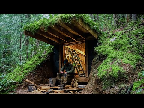 Winter Bushcraft Survival | Building a Warm and Cozy Shelter in a Secret Cave