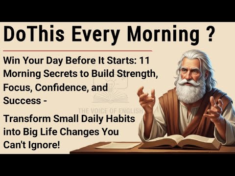 11 Morning Secrets That Will Transform Your Life Forever 🔥 | Build Powerful Habits | Graded Reader ✓