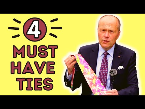 4 MUST-HAVE TIES FOR YOUR NECKTIE COLLECTION!