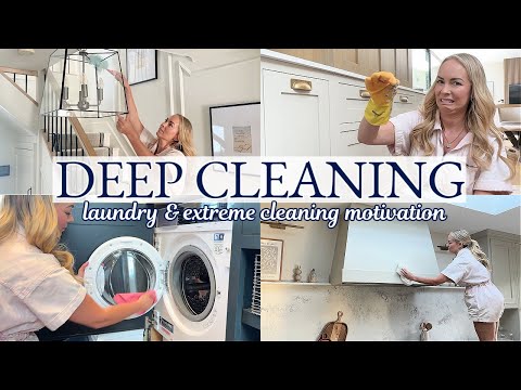EXTREME CLEAN + Laundry Routine! Deep Cleaning + Speed Cleaning Motivation