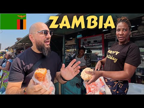 $100 Sandwich In The Craziest Market In Lusaka, Zambia 🇿🇲 (difficult place to film)