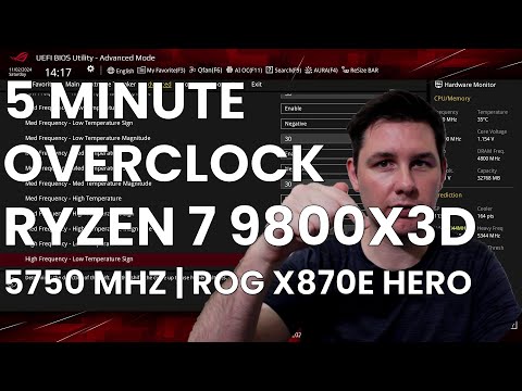 5 Minute Overclock: Ryzen 7 9800X3D to 5750 MHz