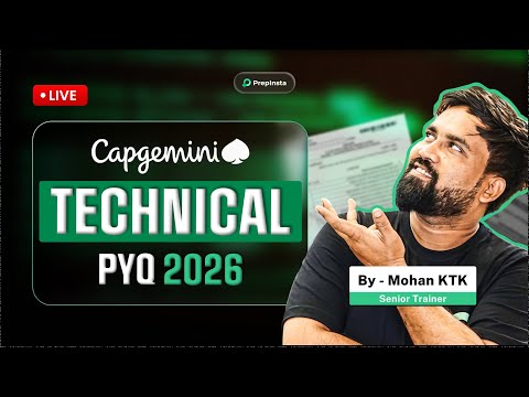 Capgemini 2026 Tech Assessment PYQs | Pseudo Code + IT Fundamentals LIVE Session