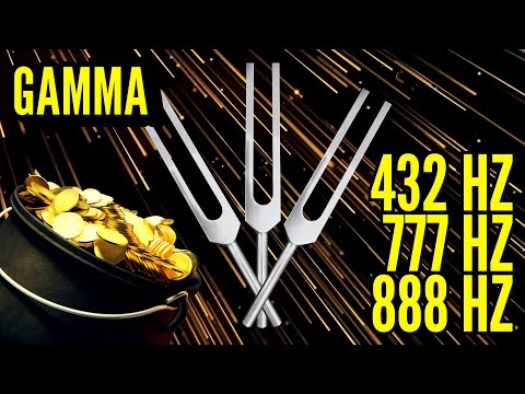Activate a POWERFUL MONEY Flow! 💰 432 Hz + 777 Hz + 888 Hz Tuning Forks (Gamma, Pink Noise)