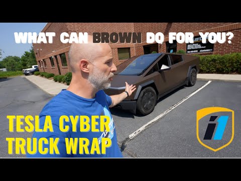 What can BROWN do for YOU!! - Custom TESLA Cybertruck Wrap!