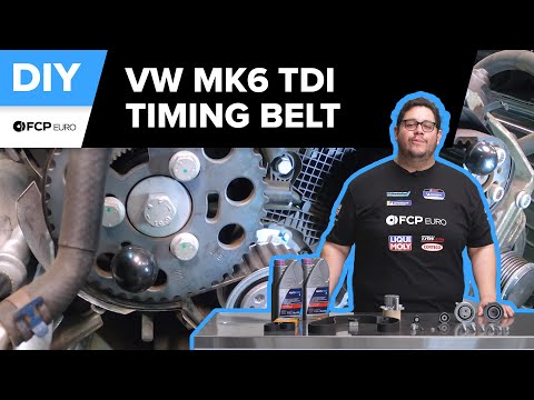 Volkswagen Golf TDI Water Pump & Timing Belt Replacement DIY (2009-2013 Mk6 VW Golf TDI, Jetta TDI)