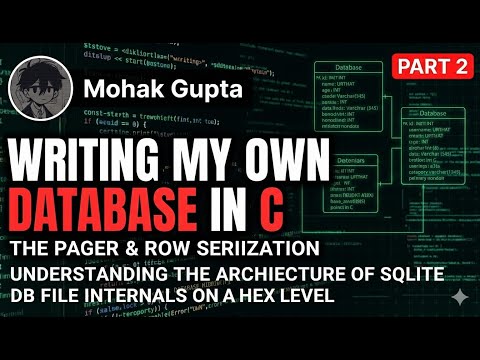 Building a Database in C | Part 2: The Pager & Understanding of the architecture and .db internals.