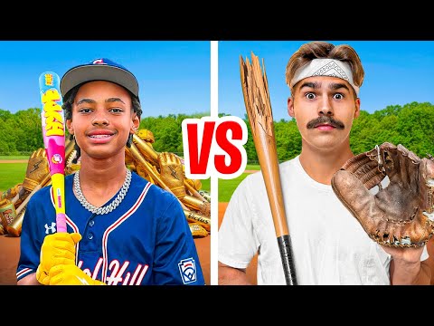 Little Leaguer with $10,000 Gear VS Adult with $10 Gear