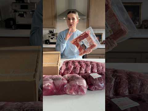$400 Monthly Bulk Meat Haul For Family Of 5 #savemoney #meathaul