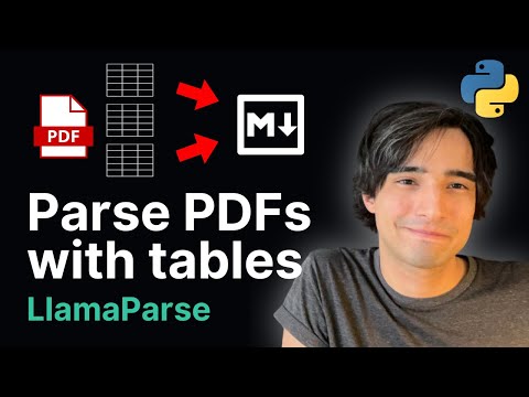 LlamaParse: Convert PDF (with tables) to Markdown