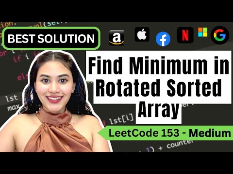 Find Minimum in Rotated Sorted Array - LeetCode 153 - Python (Iterative and Recursive!)