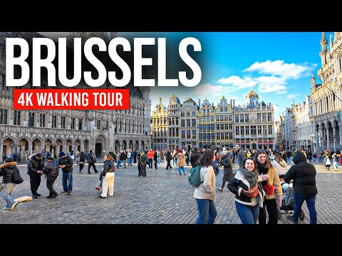 BRUSSELS, Belgium 🇧🇪 Europe’s Secret Capital | 4K Walking Tour