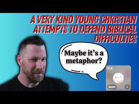 A delightful Christian woman give it her all, defending slavery, contradictions, theology, etc.