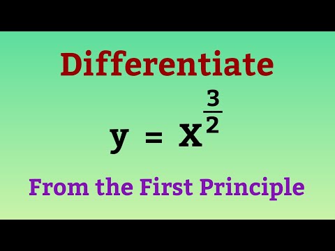 Differentiation From the First Principle | Fractional Exponent