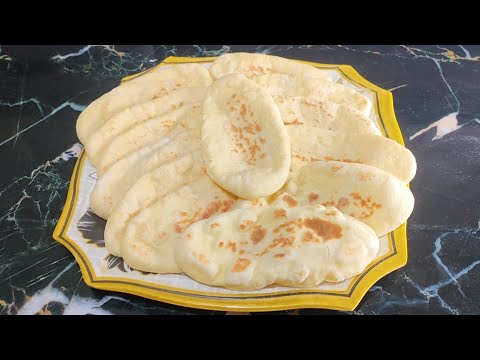 الخبز العربي او خبز الطاسة السريع اطرى وصفة عيش ممكن تجربوها بدون فرن على البوتجاز لسحور رمضان