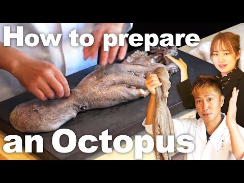 How to prepare an Octopus - Cooked by Michelin Sushi Chef -