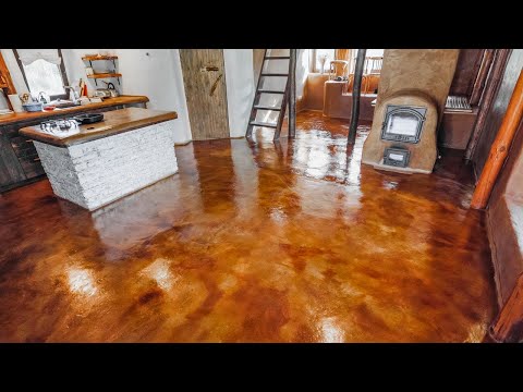 Как дёшево и просто сделать пол из долговечного АРТбетона