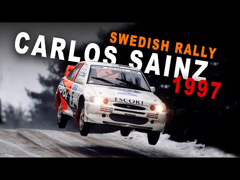 Carlos Sainz | Ford Escort WRC | Swedish Rally 1997 [Passats de canto] (Telesport)