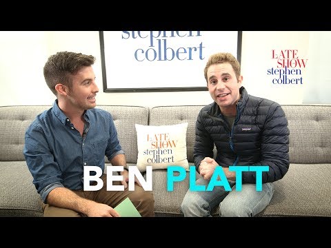 Ben Platt's Late Show Dressing Room Q&A