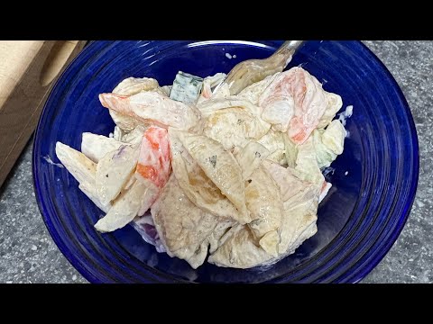 Fresh and Creamy Shrimp & Crab Pasta Salad