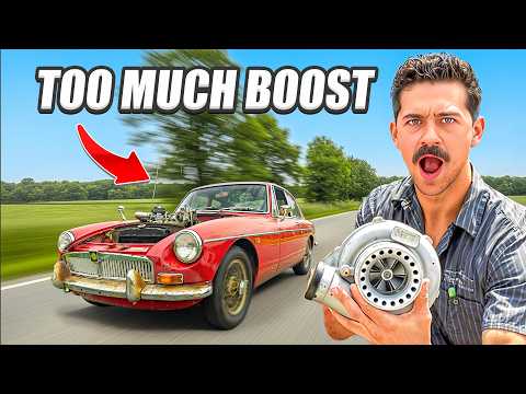 MGB Made Way Too Much Boost with a Junkyard Turbo.