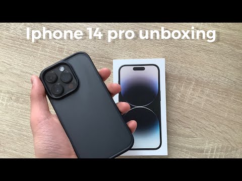 IPHONE 14 PRO UNBOXING + accessories + setup