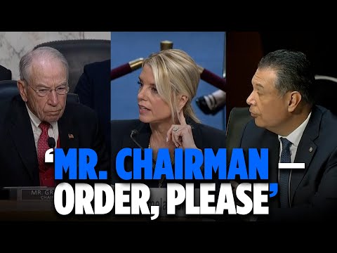 AG Bondi, Sen. Padilla Get Into Shouting Match At Hearing; Chairman Intervenes | TRENDING