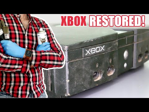 XBOX first generation DEEP CLEANING - Game console restoration [4K/ASMR]