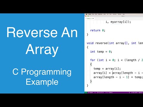 Reverse An Array | C Programming Example
