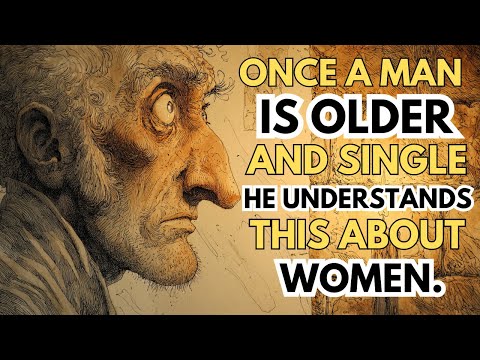Once a Man Is Older and Single -  He Understands This About Women | Stoic Wisdom.