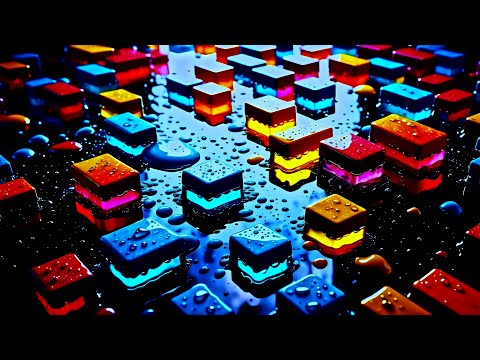 Liquid Stained Glass in Motion • Dynamic 4K Art Background Abstract Screensaver
