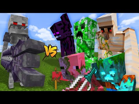 PRIME SKELETON vs. ALL TITANS! || PART1 || MCPE