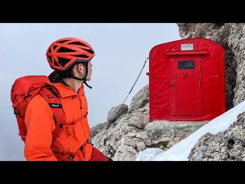 Overnight in an Alpine Survival Shelter