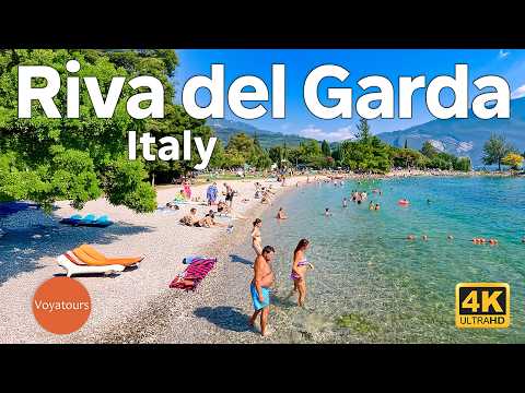 Riva del Garda - Italy Walking Tour (Gorgeous Beaches!) - 4K 60fps