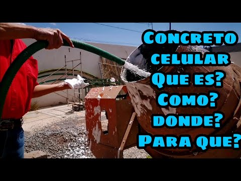 How to make #cellularconcrete..? What is it and what is it used for?