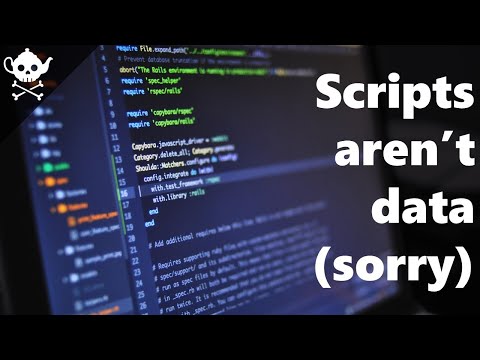 Data Driven (Scripts aren't Data) #rpg