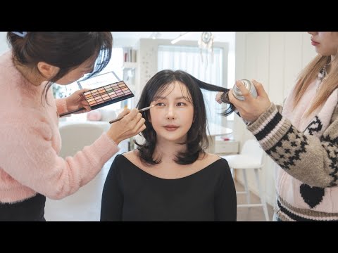 ASMR💄Hongdae Morning Glow | Hair & Makeup for Profile Photos | Soft-Spoken