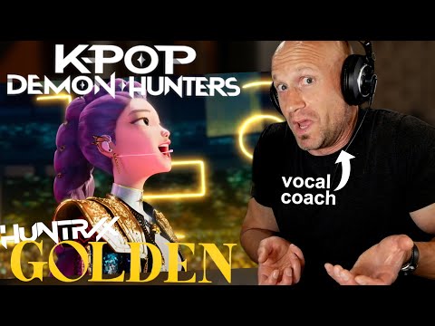 These vocals are actually CRAZY Amazing! Kpop Demon Hunters 'Golden' (voice coach reacts & analysis)