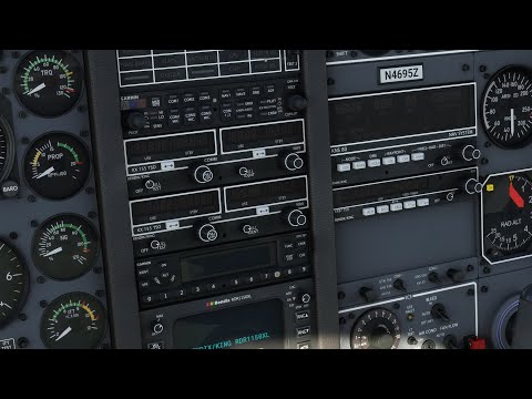 Radio Navigation using Virtual VORs with RNAV in the KNS 80 in the TBM 850 in Flight Simulator