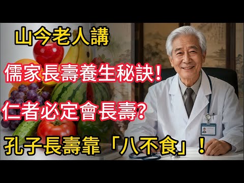 易經名家山今老人講儒家長壽健康養生秘訣!孔子長壽靠「八不食」!孟子靠EQ高?仁者必定會長壽?做仁者4大要點:不好勝!除了仁心,還要著重一件事| 智慧養生屋